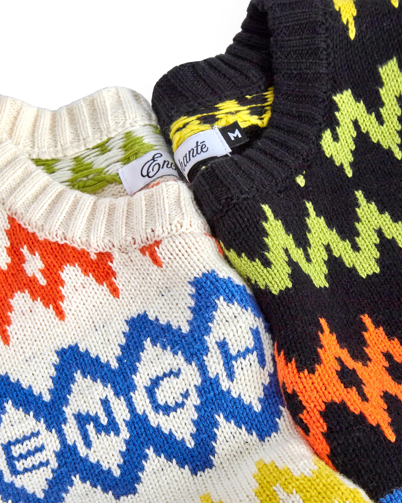 Fair Isle Stripe Sweater | Black - Image 4